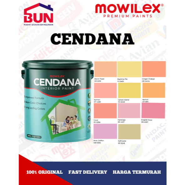 Mowilex Cendana Interior Paint Cat Tembok (1/2) - 25 KG PAILAN