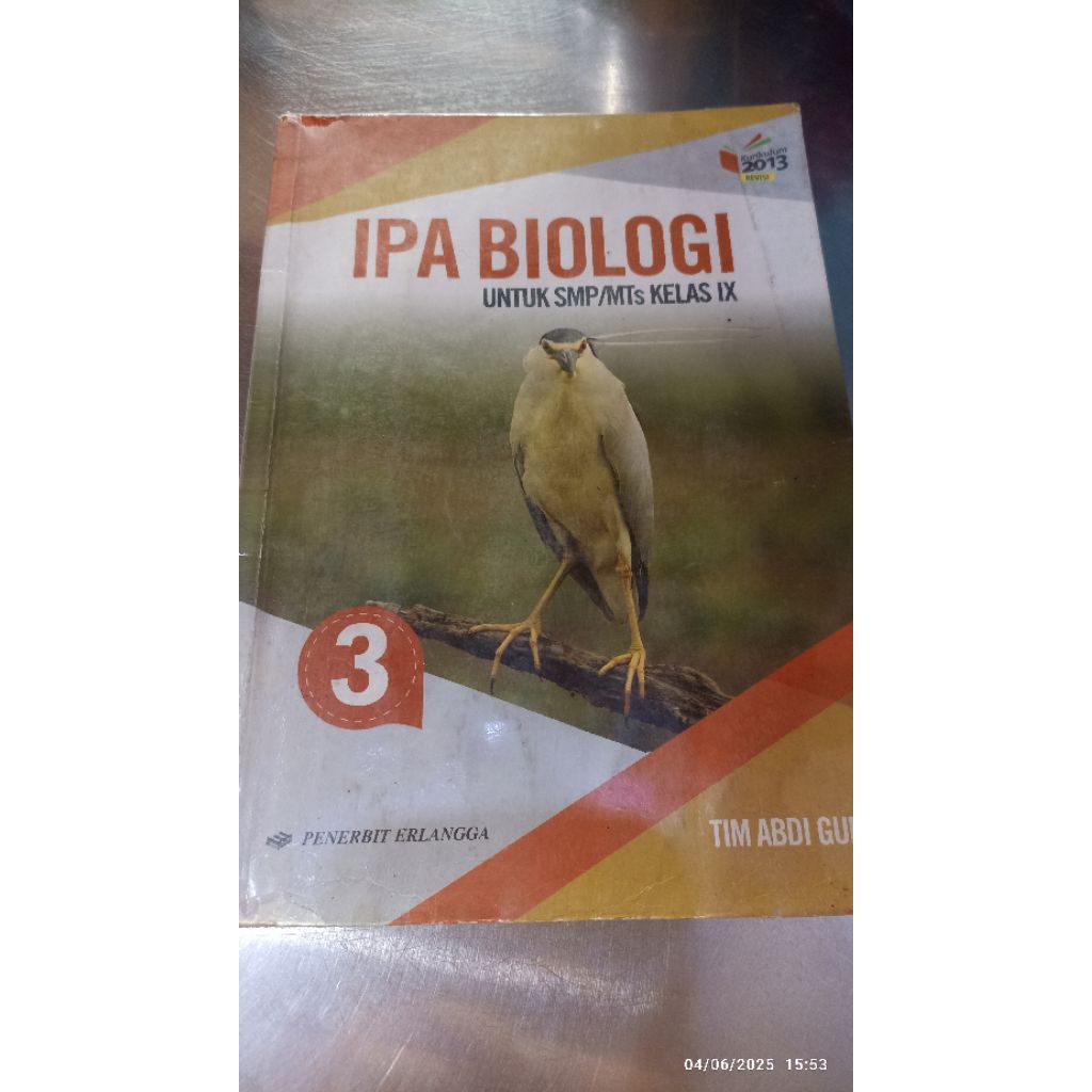 buku bekas IPA biologi kelas 9