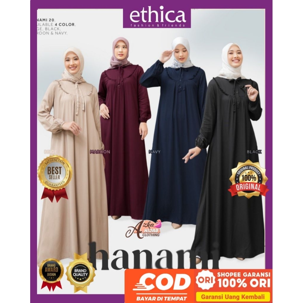 ETHICA Hanami 20 Ethica Original Baju Gamis Terbaru 2025 - Baju Gamis Premium - Baju Gamis Simple El