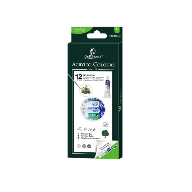 

Giorgione acrylic color/cat acrylic/ akrilik 12clr x 6ML G-3058L