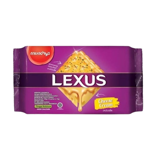 

MUNCHYS LEXUS CHEESE CREAM CRACKER 190 GR 9556439882010