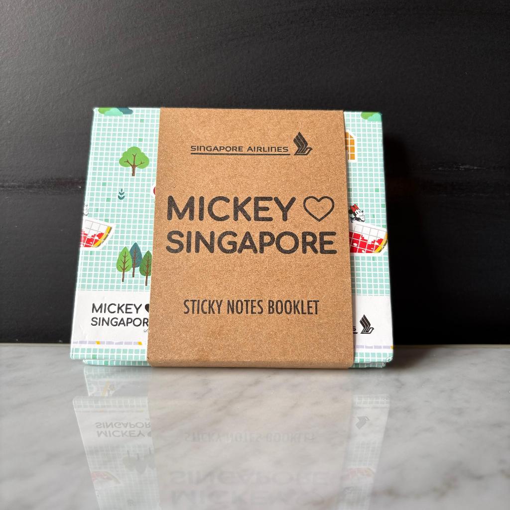 

Singapore Airlines Business Class Children's Amenity Kit - Mickey Loves Singapore Sticky Notes Booklet