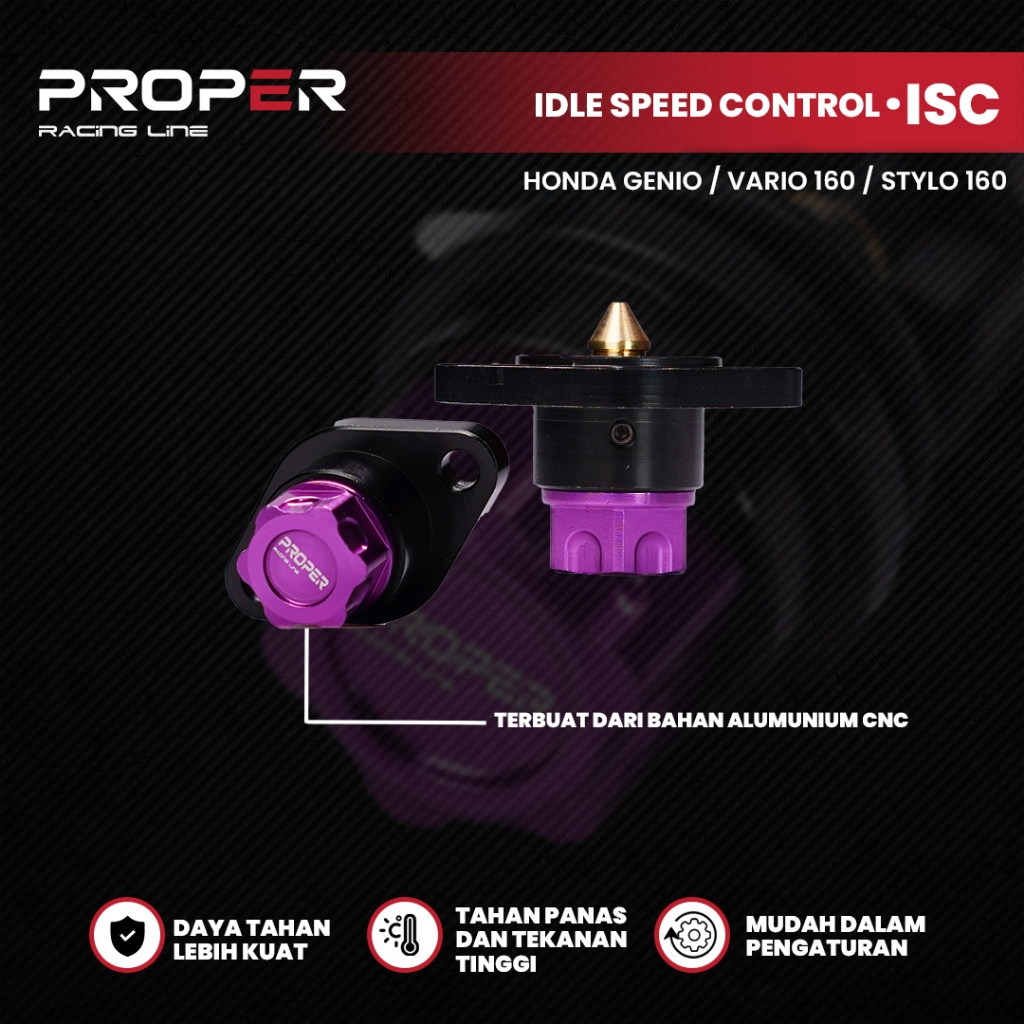 Proper Racing Line Idle Speed Control ISC Manual Langsam Honda Genio Vario 160 Stylo 160