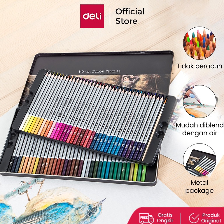 

KODE X64J Deli Pensil Warna 24364872 Warna PCS tidak beracun dapat dicuci dan teknologi hybrid 6524