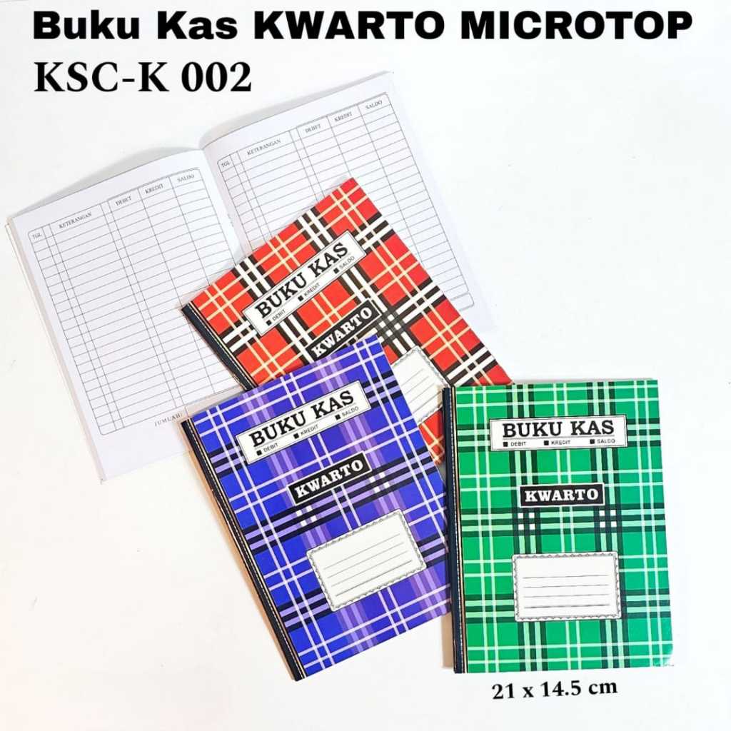 

SOS Buku Kas DKS MICROTOP Kwarto / Buku Kas Debet Kredit Saldo