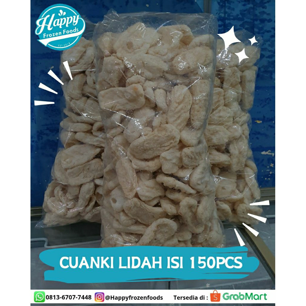 

CUANKI LIDAH ISI 150pcs | TOPPING SEBLAK | TOPPING BASO ACI | HAPPY FROZEN FOODS PALEMBANG