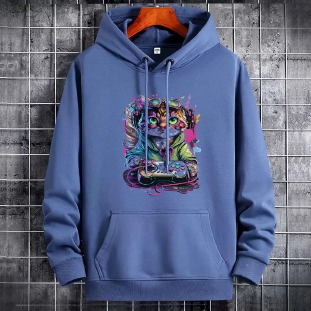 Hoodie pria Hoodie Kucing game 3 Hoodie flecce Hoodie wanita