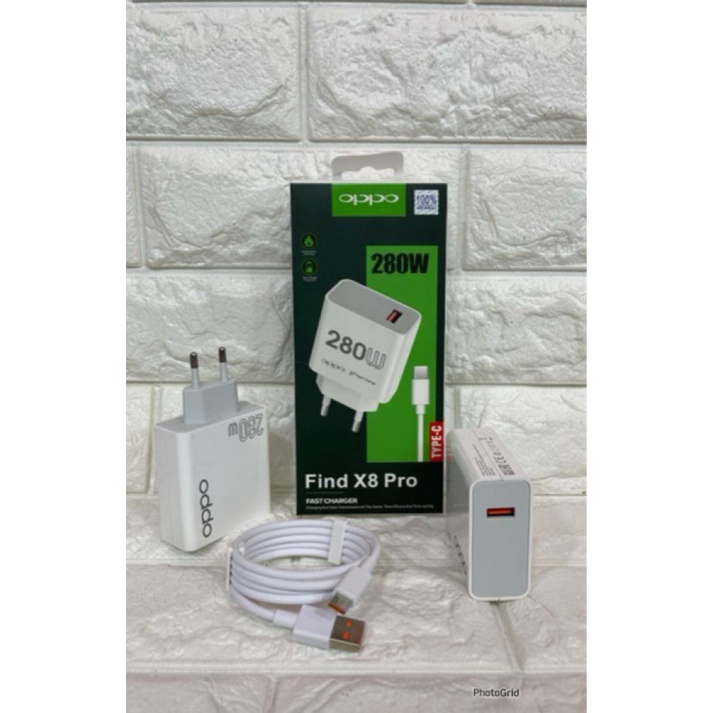 Charger ori 100 Oppo Find X8 Pro Fast Charging 280W Super Vooc Casan Original