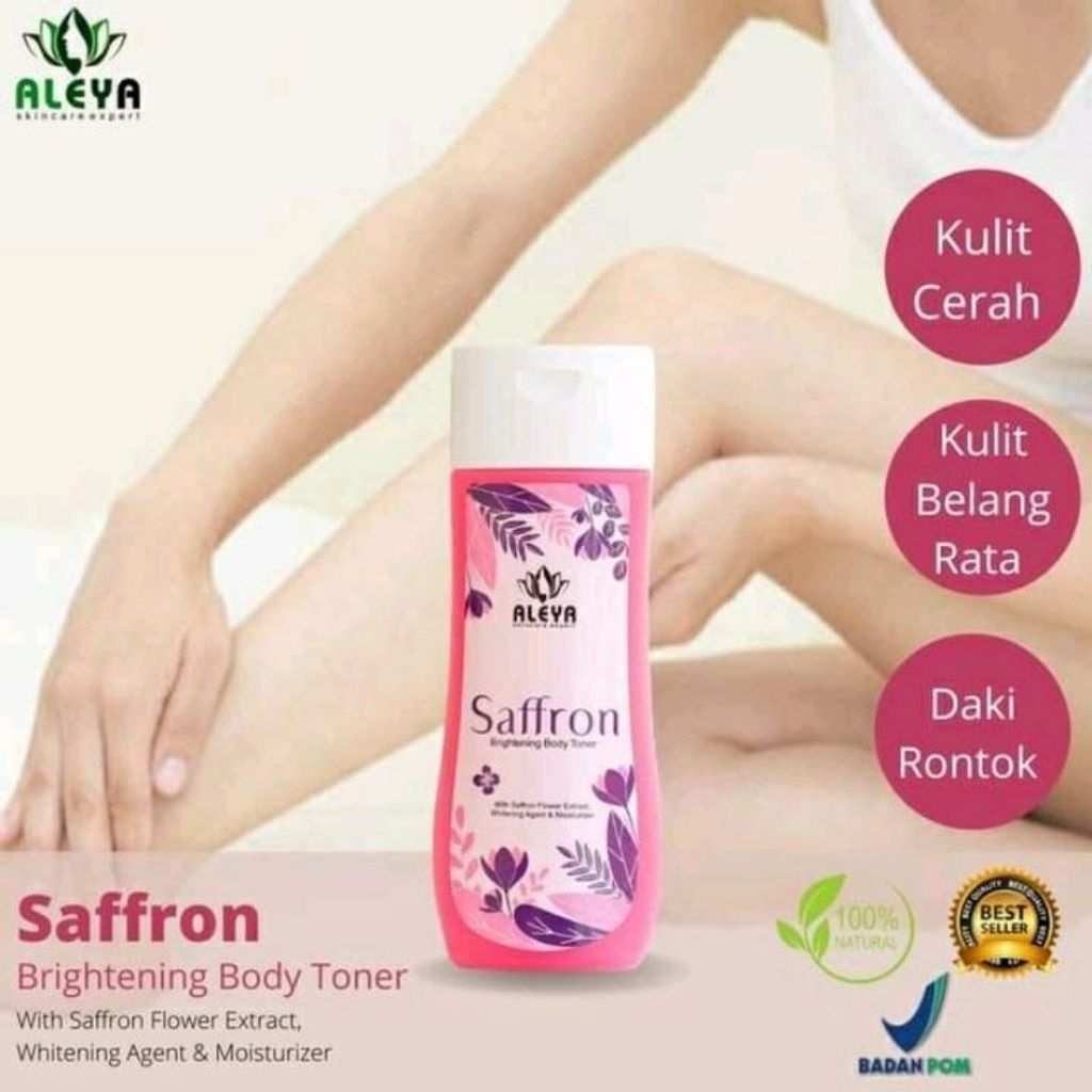 Toner aleya badan saffron original BPOM