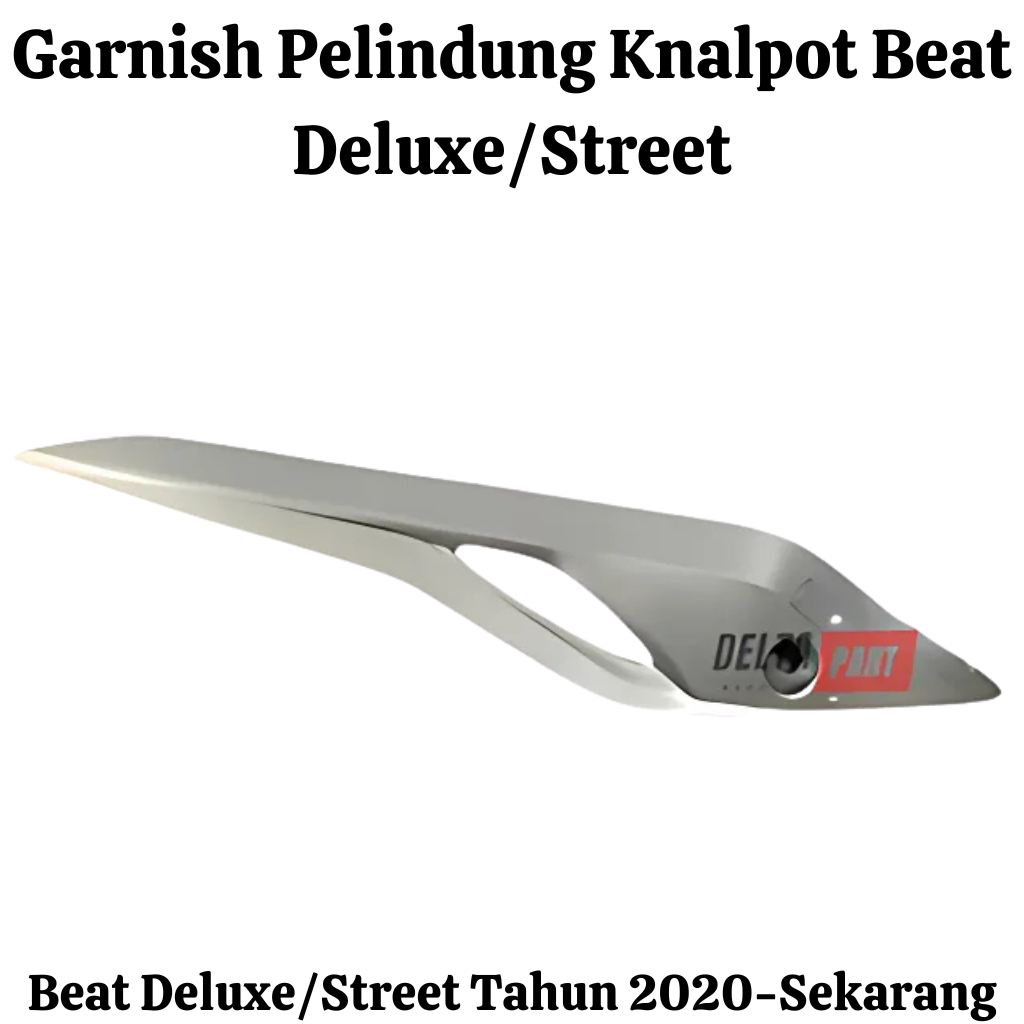 Aksesoris garnish cover tutup tameng pelindung knalpot beat new deluxe street 2020 2021 2022 2023 K1