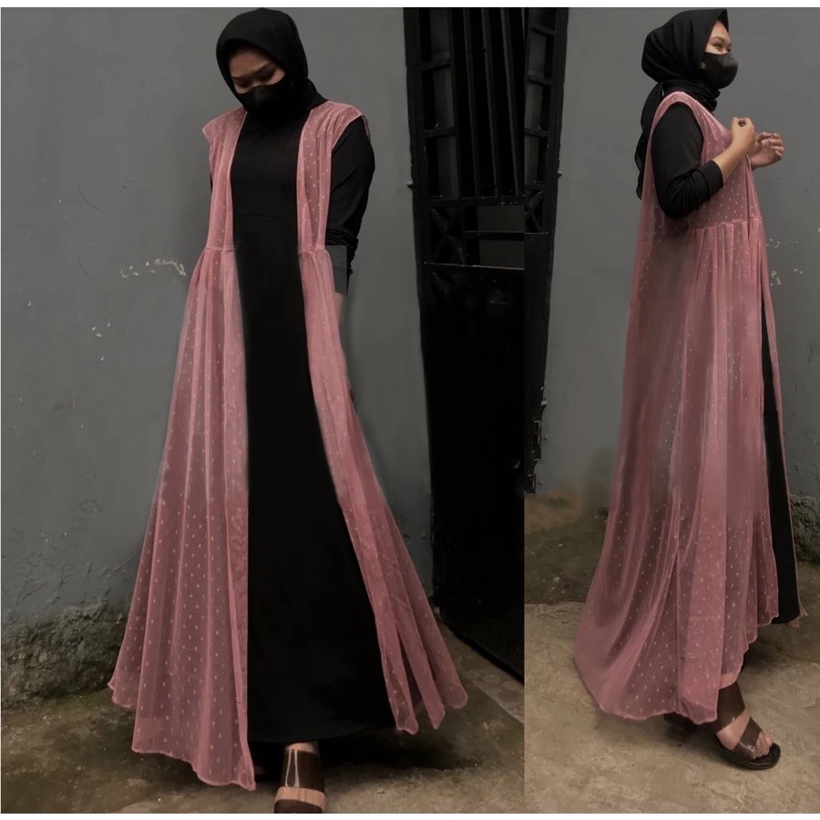 outer brukat tile panjang - outer tile dot kondangan - outer brokat kondangan - outer pesta nikahan