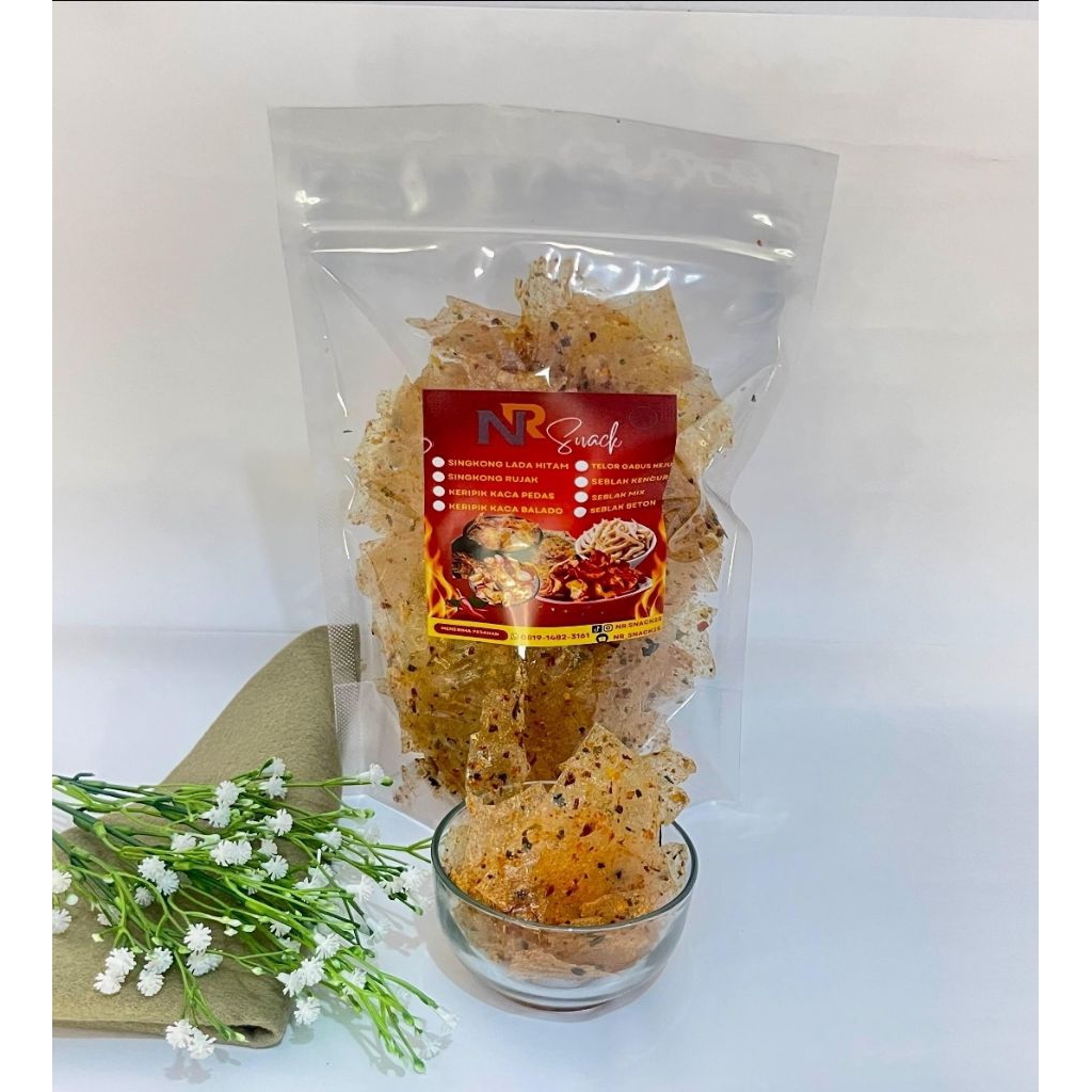 

SNACK CEMILAN KERIPIK KACA PEDAS RENYAH