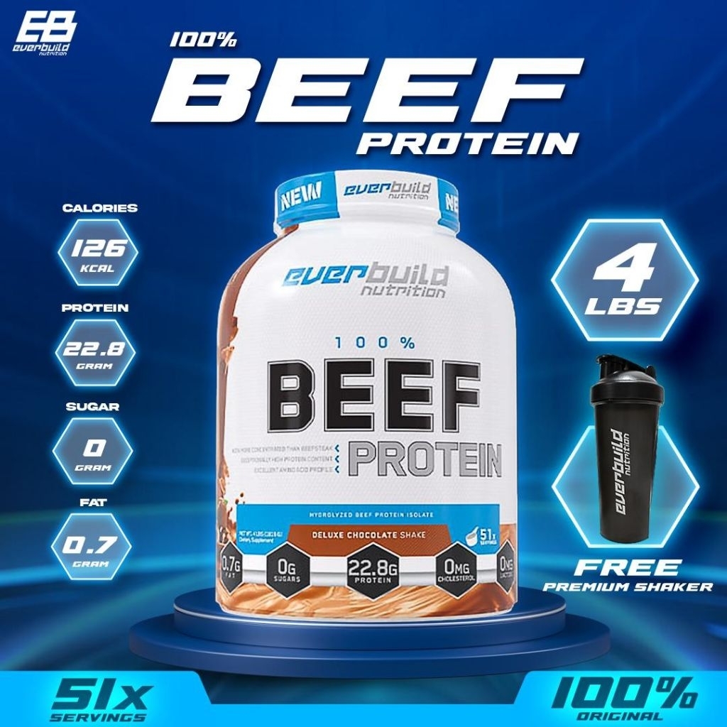 Everbuild nutrition Beef protein 4lb beef protein isolate 4lbs hydrolized