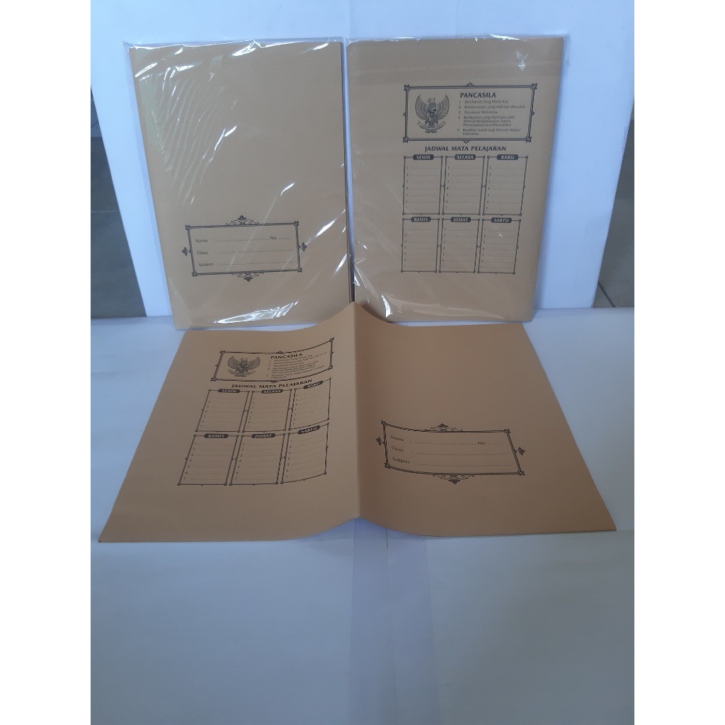 

Sampul Coklat Buku Tulis Ukuran Kwarto-1 pack( isi 10 lembar)-Kertas Samson