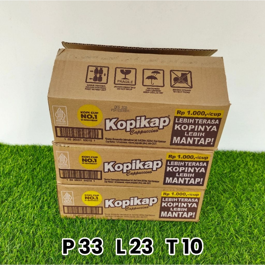 

KARDUS BEKAS MINUMAN KOPIKAP 33x23x10