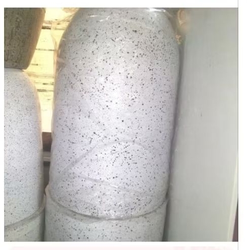 pot teraso putih bercak tinggi 40cm diameter 30cm