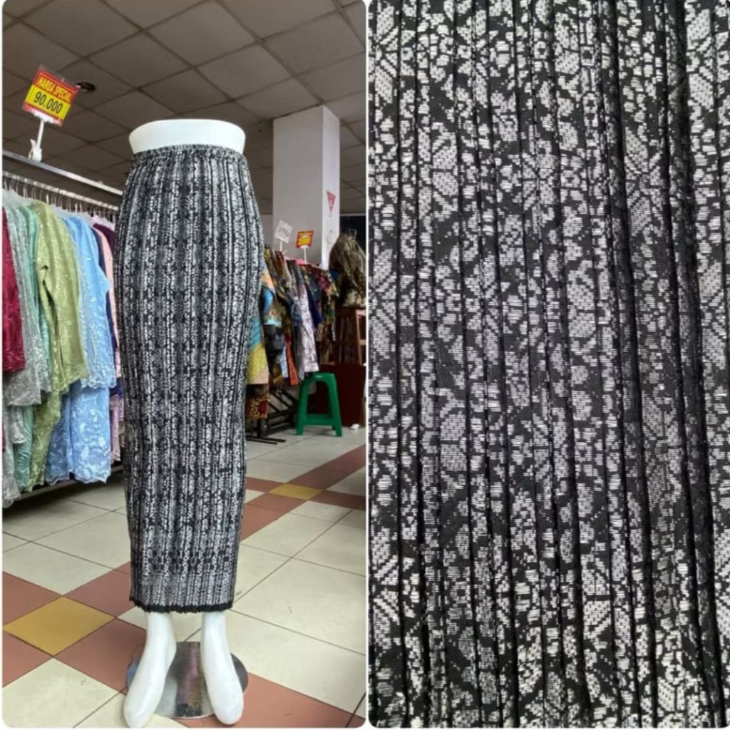 Rok Songket Plisket / Bawahan Rok Kebaya / Rok Modern / Rok songket / Rok Kebaya