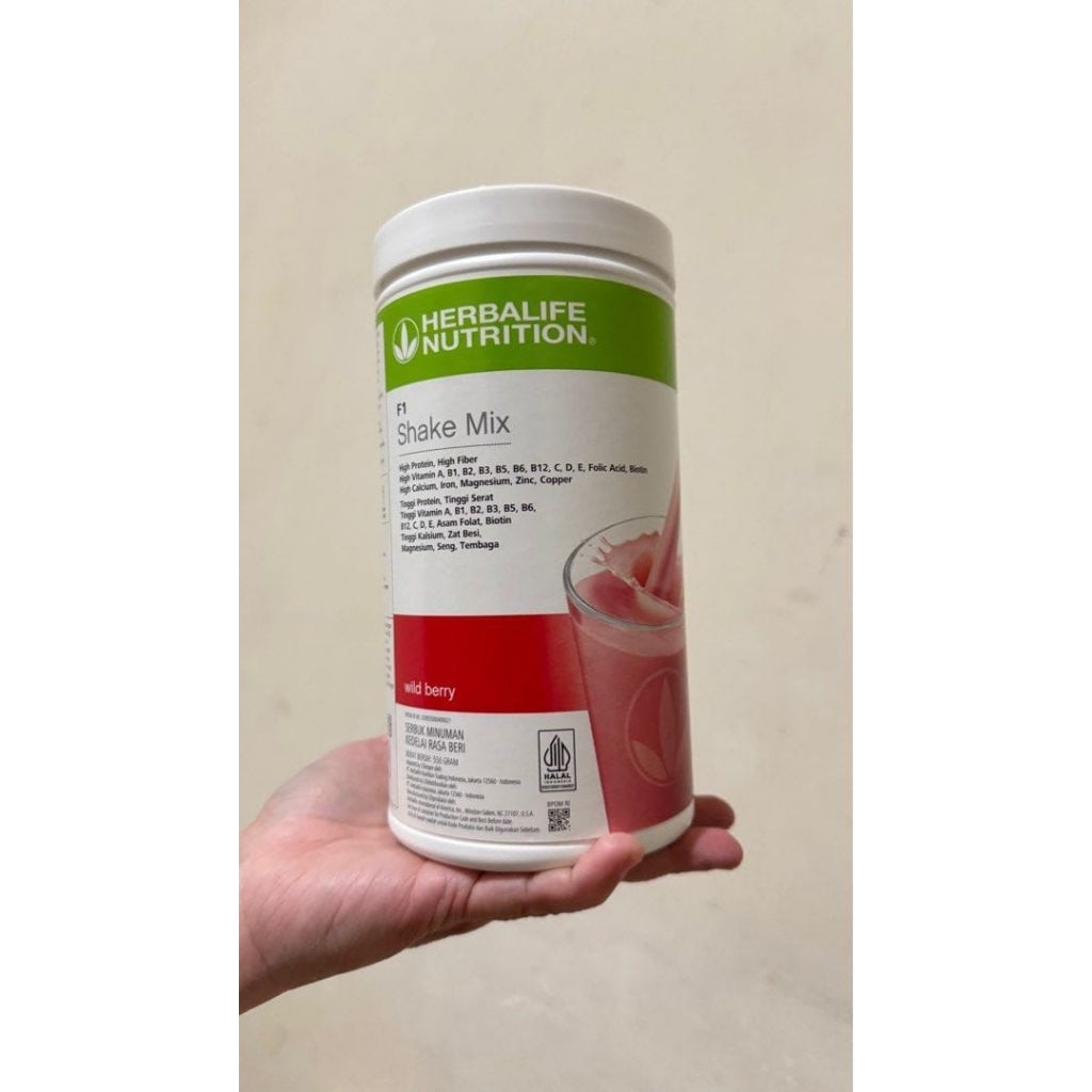Herbalife Nutrition F1 Shake Milk Wild Berry 550gr