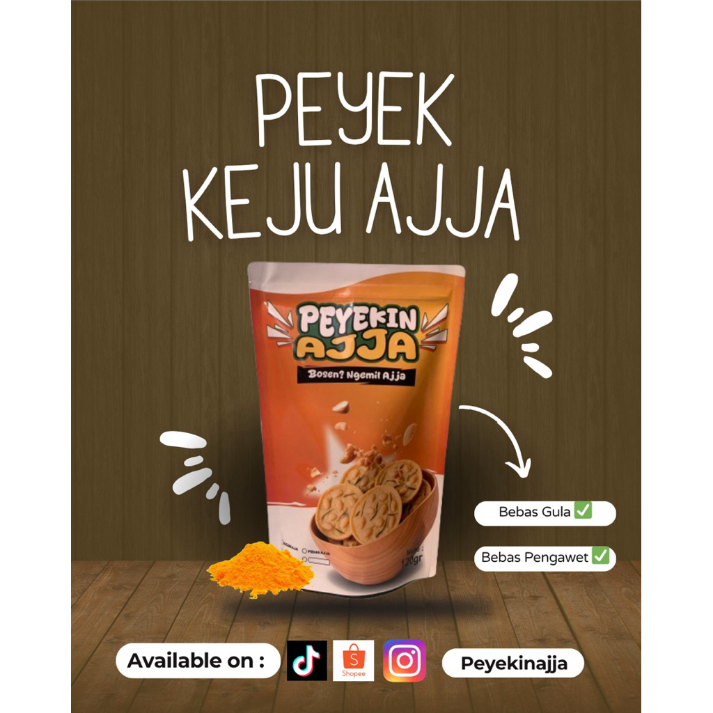 

Peyekin Ajja – Keju Ajja | Peyek Keju Bubuk Renyah Unik Kekinian | Snack Gurih Viral