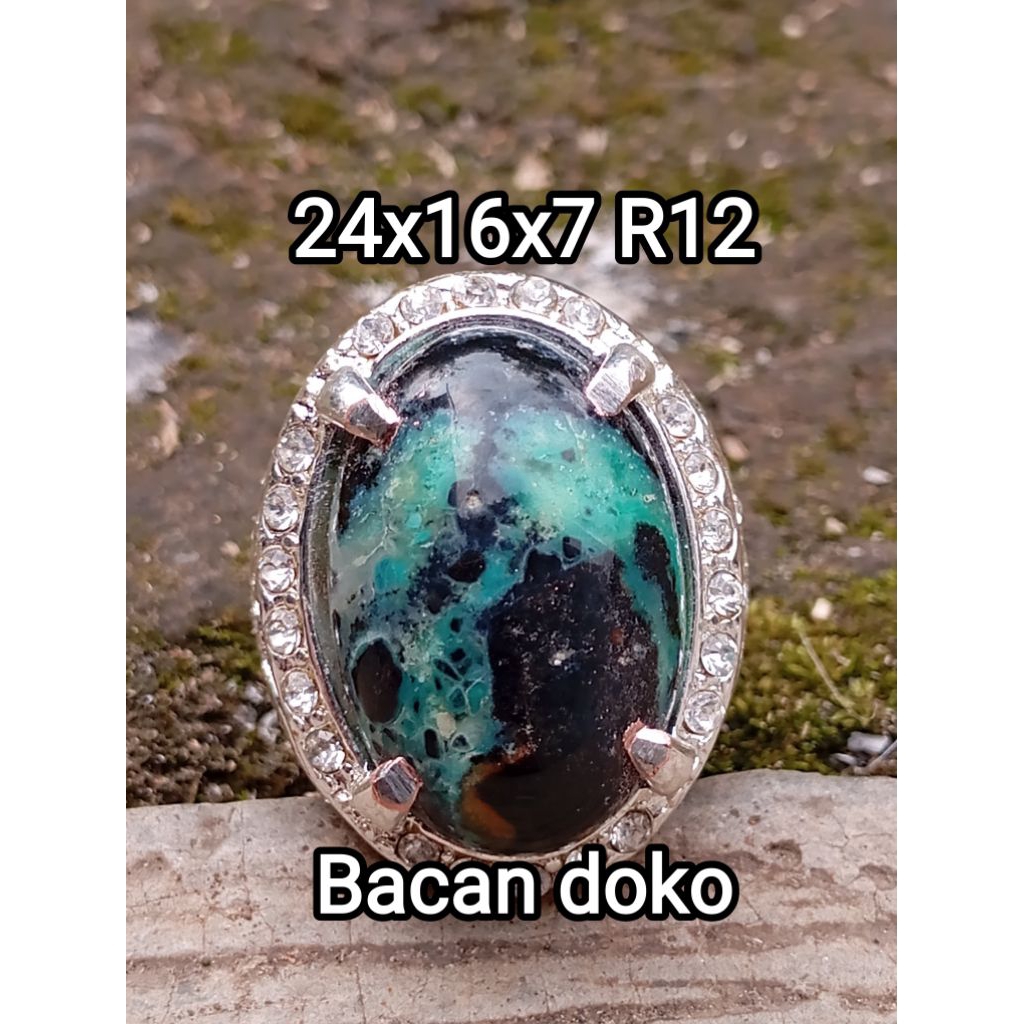 batu bacan doko batu bacan kembang/batu garut/batu pancawarna