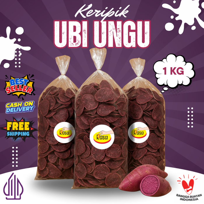 

Keripik Ubi Ungu Wijen 1kg RASA BANDUNG | Snack Sehat Kiloan Renyah Gurih Cemilan Tradisional Bandung