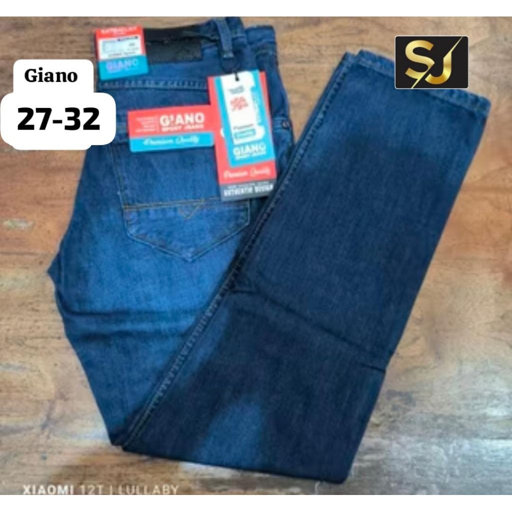 CELANA JEANS GIANO ORI BESIC TEBAL TERLARIS SUPER MEWAH BEST SELLER/CELENA PRIA GIANO IMPORT PREMIUM