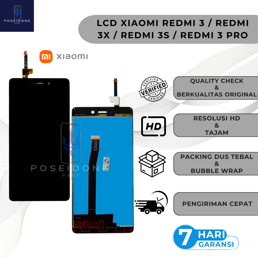 LCD TOUCHSCREEN XIAOMI REDMI 3 / LCD REDMI 3X /LCD REDMI 3S /LCD REDMI 3 PRO COMPLETE ORIGINAL