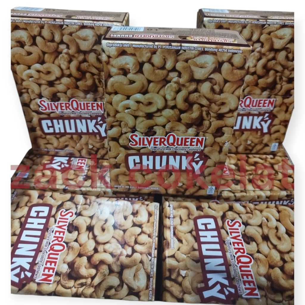 

Cahayadstore Silverqueen Chunky Bar Mini 26G 1 Box Isi 12Pcs / Cashew Cokelat Batangan Premium
