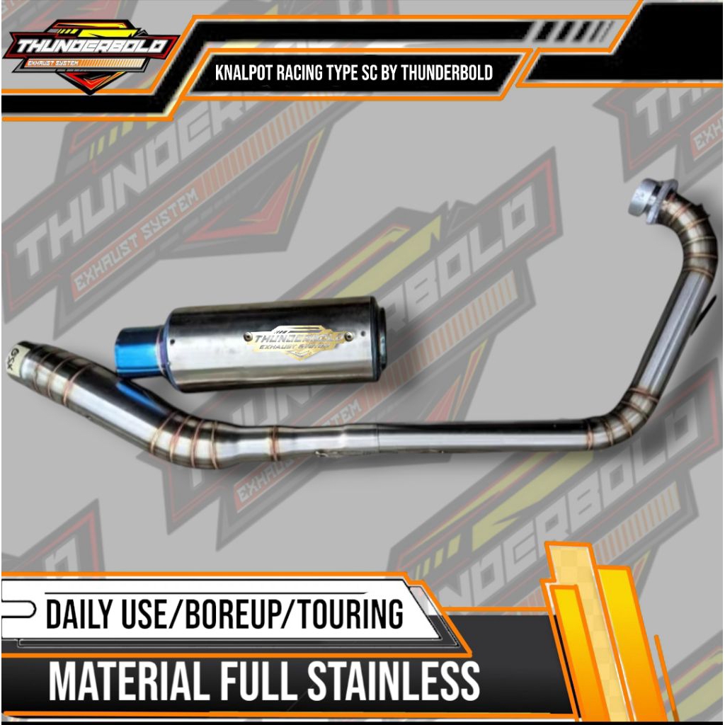KNALPOT FULL SYSTEM GSX R 150 CBR150 CB 150 YAMAHA R15 DLL