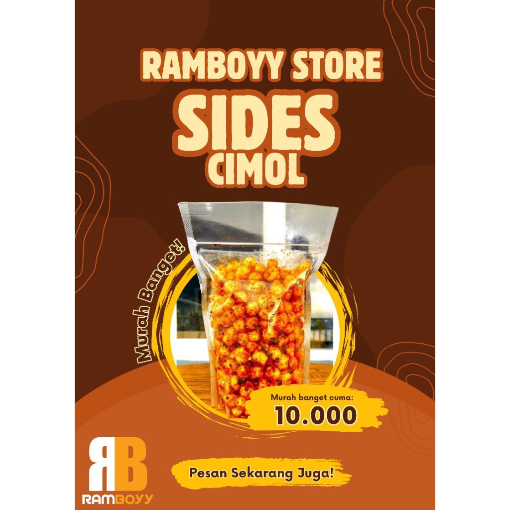 

[250 gram] Sides Cimol Kering Pedes - Original dan Chili Oil