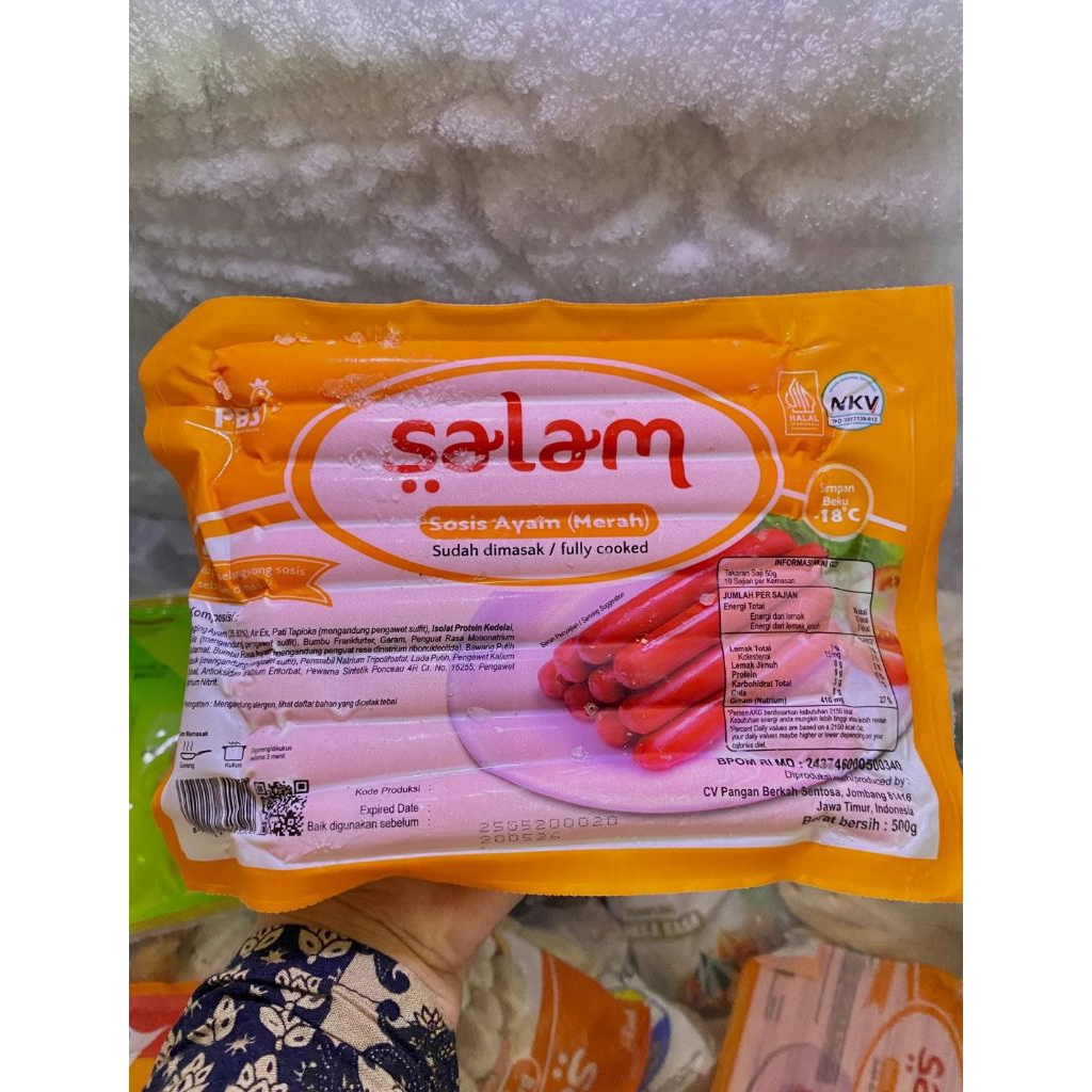 

Sosis Salam Long (Panjang) 500gram