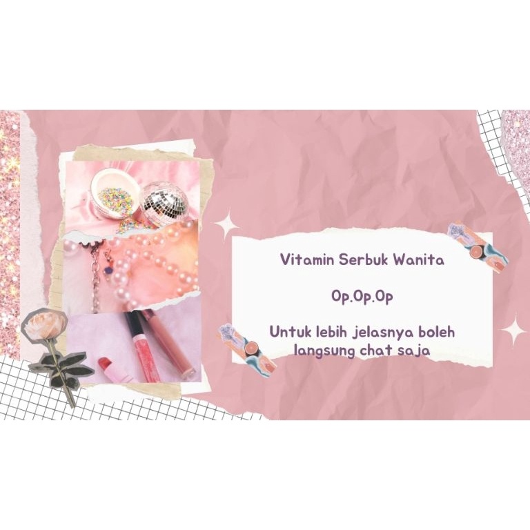 

Lnk Baru Vitamin Serbuk Wanita KODE Y3Y7