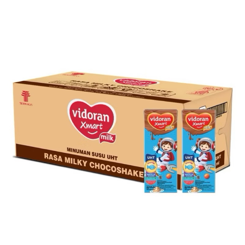 

Vidoran Xmart Susu UHT 175 ml - 1 dus isi 24 Pcs