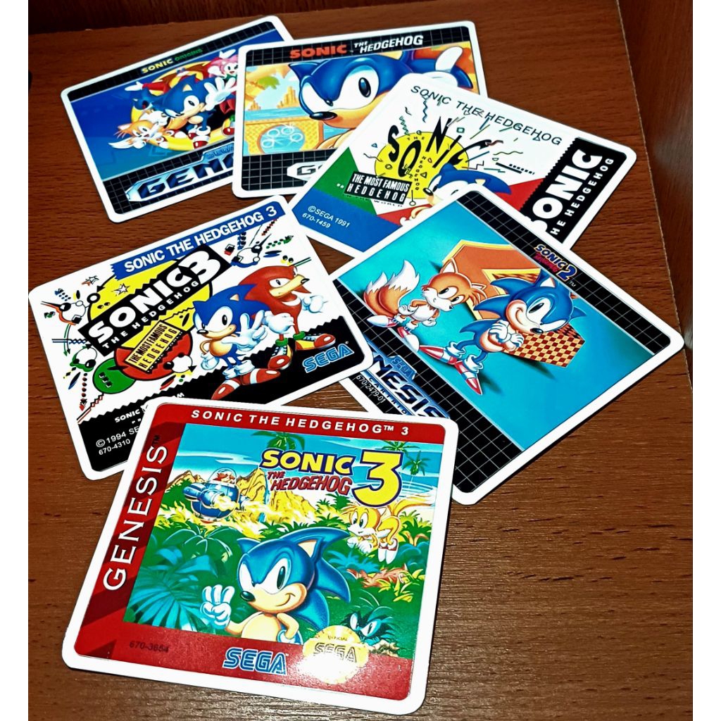 Label stiker kaset game SEGA
