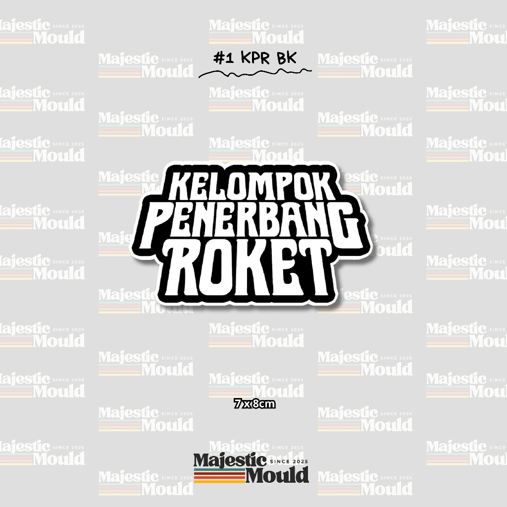 

#VOL1 KPR – Stiker Band Vinyl Glossy | Tahan Air & Luntur (Laptop/Helm/Tumbler/dan media lainnya)