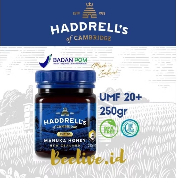 

Madu Manuka Honey Haddrells UMF 20+ MGO 850+ 250gr