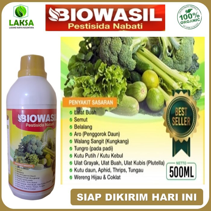 BIOWASIL Pestisida Nabati Organik Obat Hama Pembasmi Penyakit Merah Pada Padi Pada Semua Tanaman