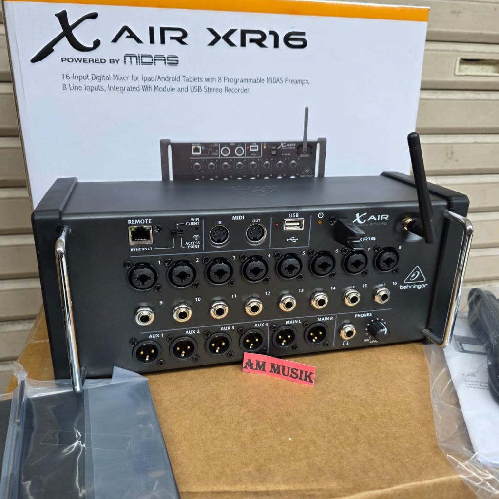 MIXER BEHRINGER XR16 ANDROID XR 16 MIXER DIGITAL 16 CHANNEL