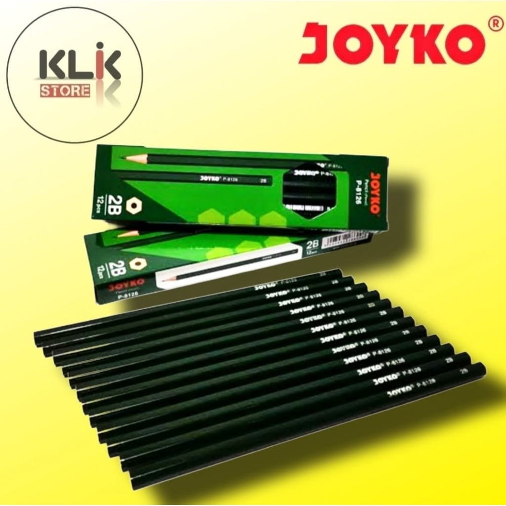 

(Ecer / 1pcs) Pensil 2B Joyko P-8126 / Pencil Ujian Kayu