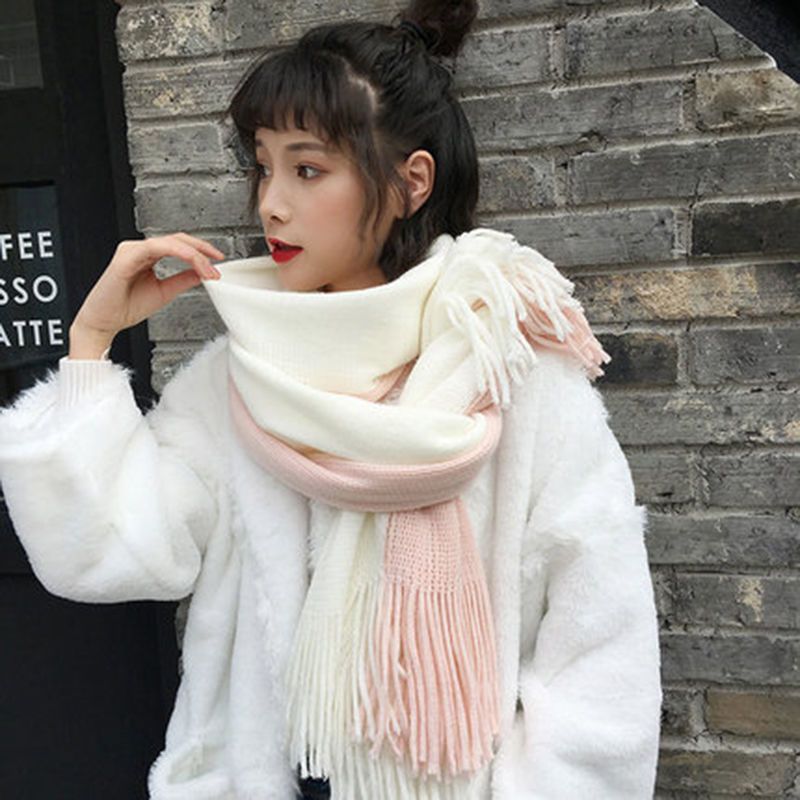 Promo Syal Korea Scarf Wool Cashmere Unisex Musim Dingin & Semi Original