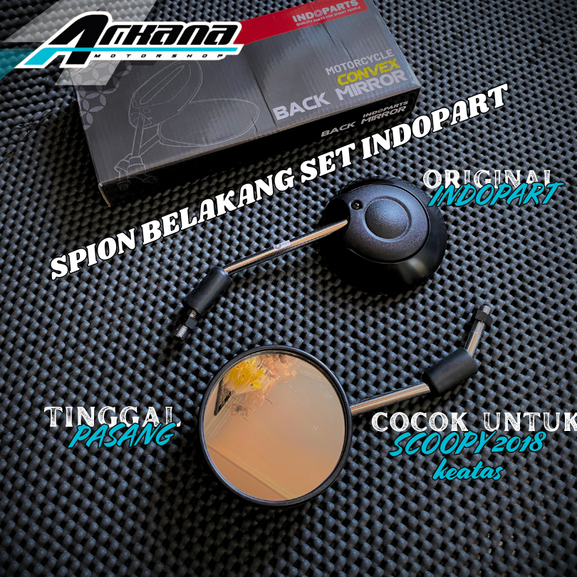 Kaca Spion Sepion Cembung Motor HONDA SCOOPY UNIVERSAL MOTOR ORIGINAL INDOPARTS