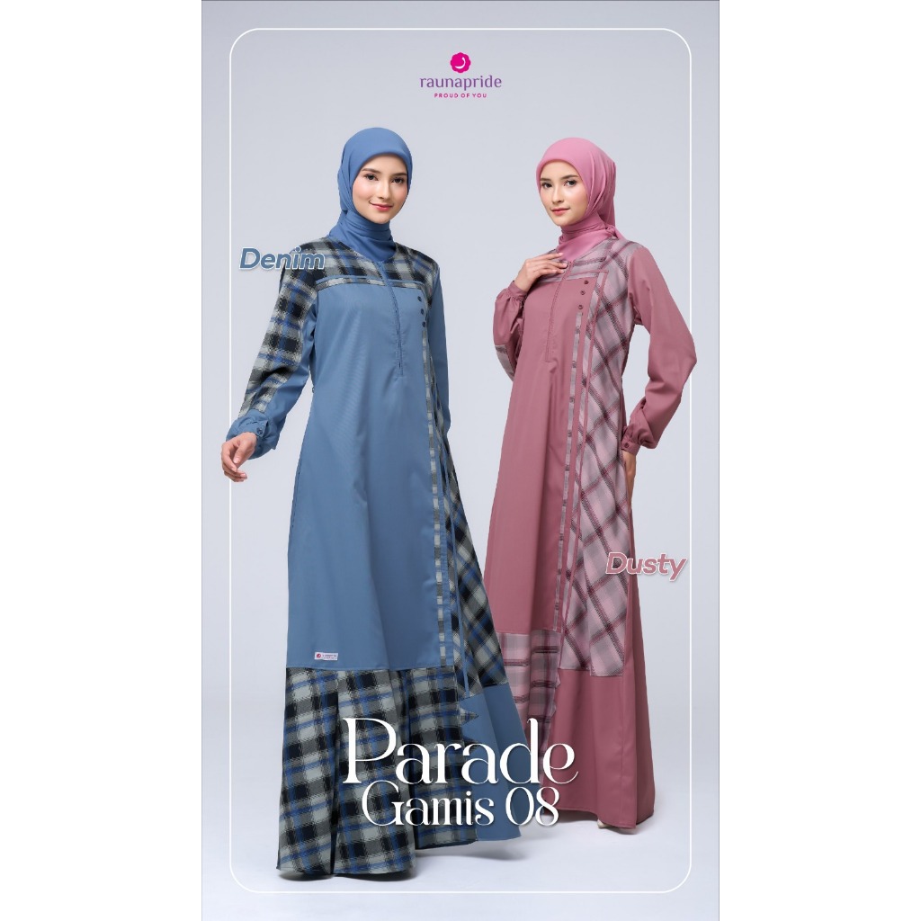 BAJU GAMIS DEWASA RAUNA PARADE GAMIS 08 ORI/ BAJU GAMIS POLOS MOTIF KOTAK/ BAJU GAMIS DEWASA BAHAN K