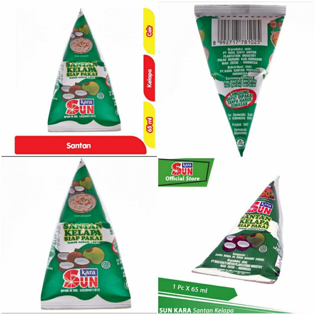 

Kara Sun Santan Santan Kelapa Cair Siap Pakai 65ml
