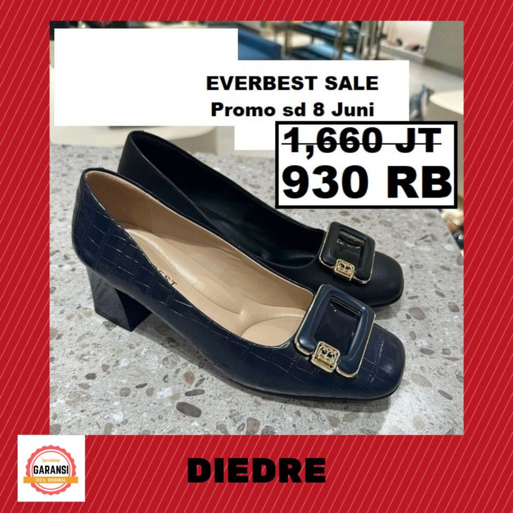 Sepatu heels Everbest wanita seri DIEDRE sale 100% ORI STORE