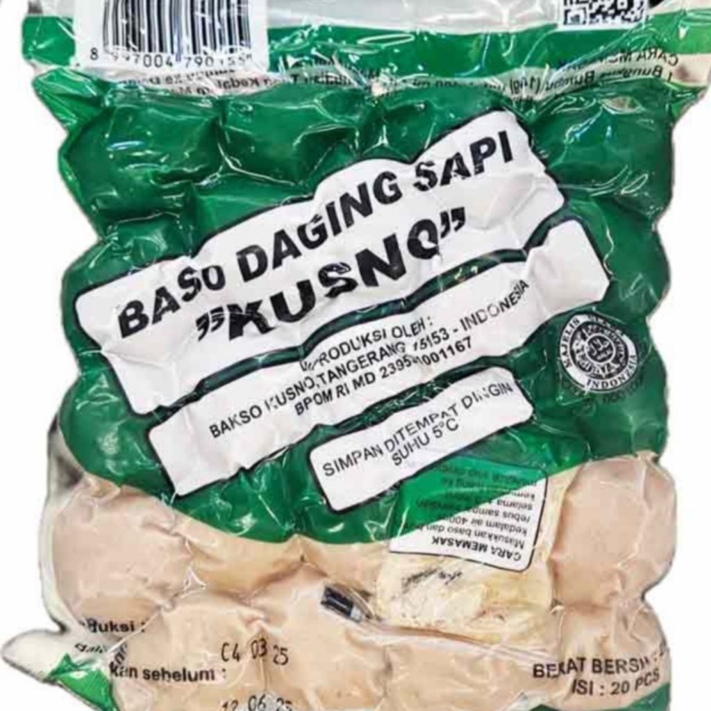 

Kusno Bakso Daging Sapi Kecil 250gr
