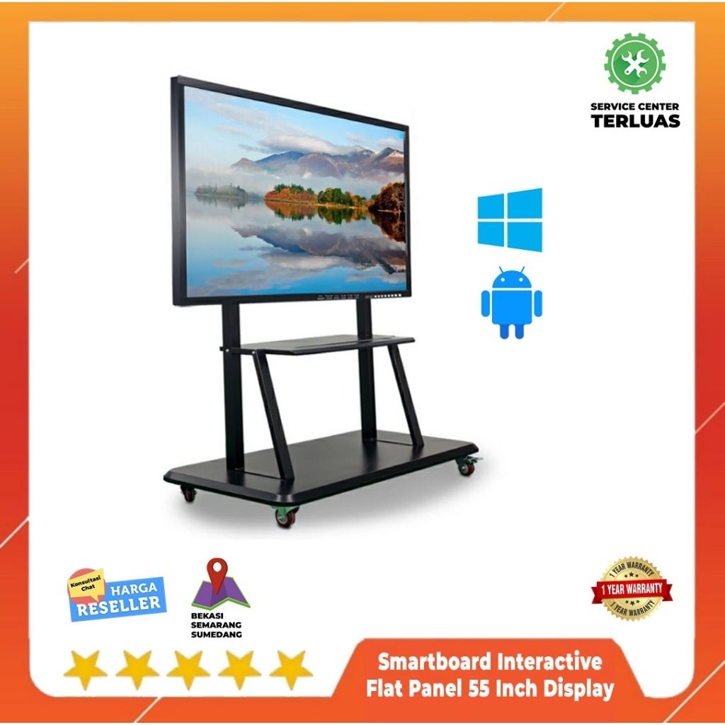 Smartboard Interactive Flat Panel 55 Inch Display