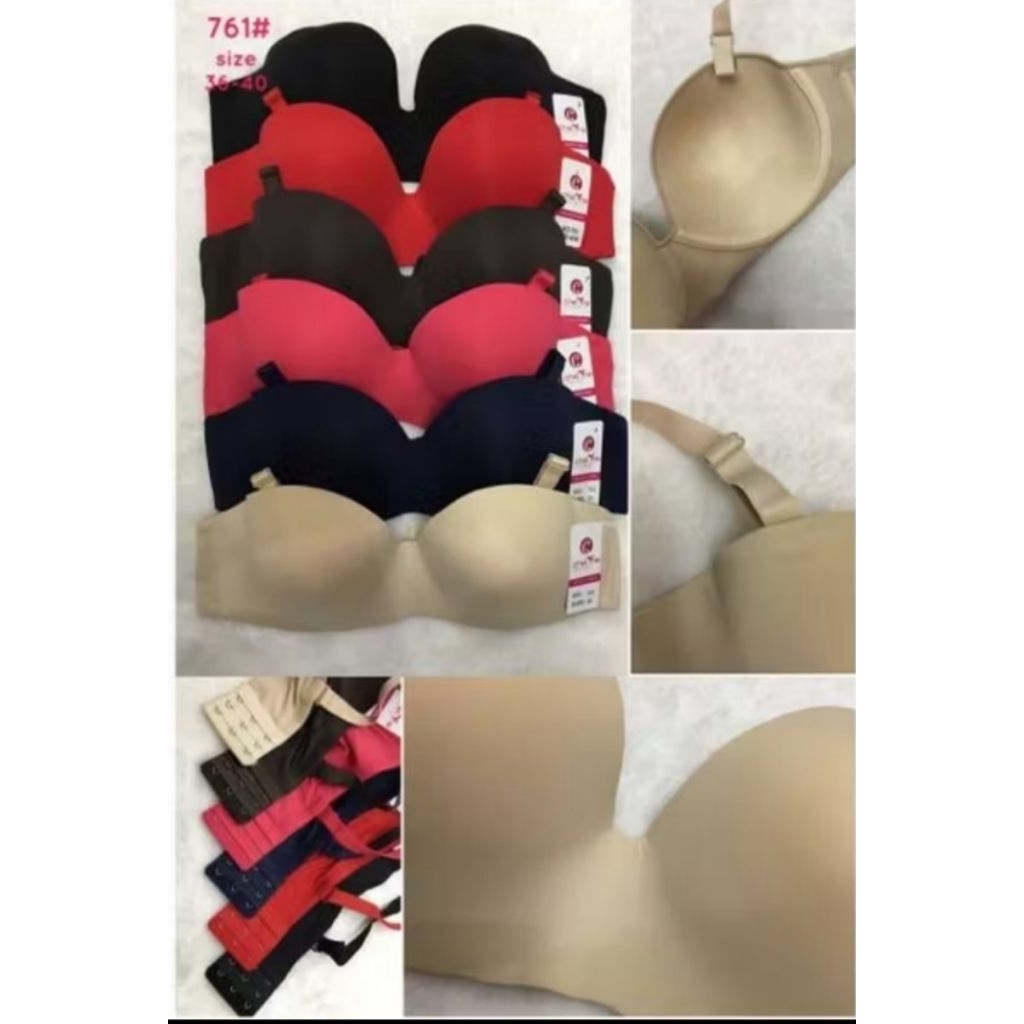 Bra / Bh polos busa tipis berkawat V761