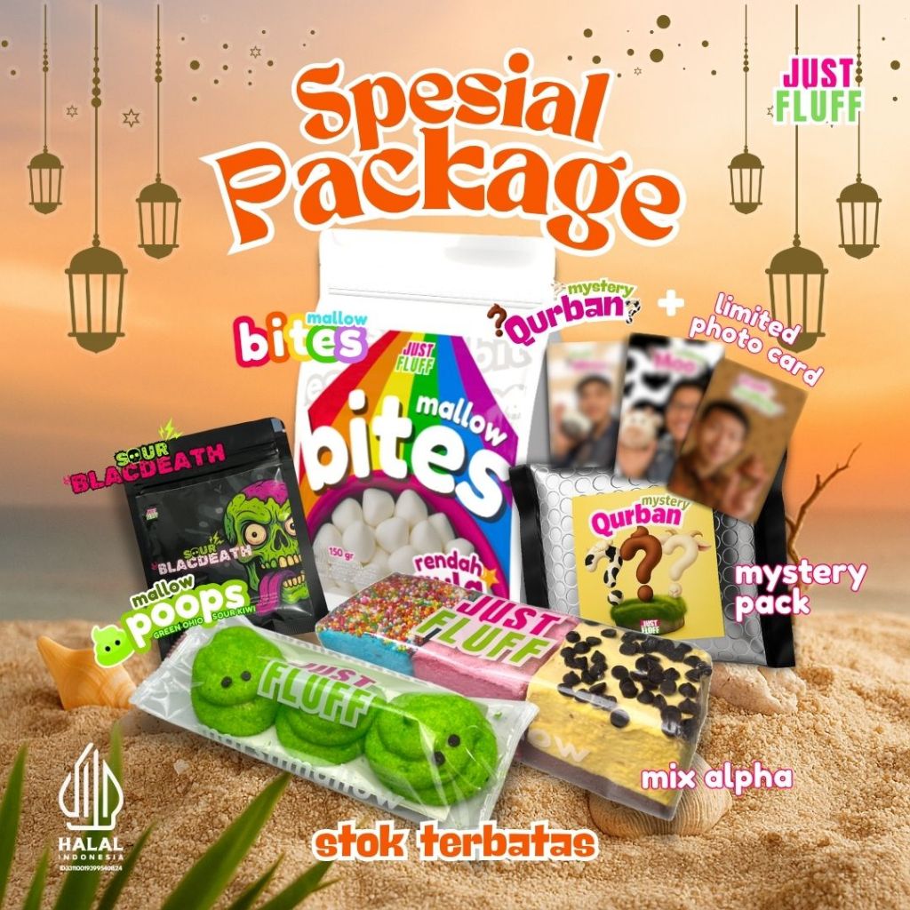 

[JUSTFLUFF X MAS BATIK] SPECIAL PACKAGE MARSHMALLOW JUSTFLUFF [HALAL]