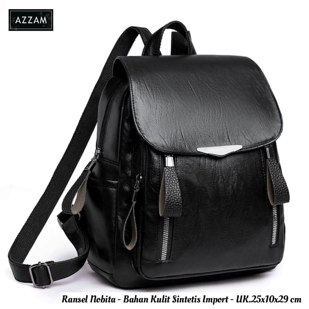 RANSEL NOBITA BAHAN KULIT SINTETIS IMPORT by AZZAM BAG