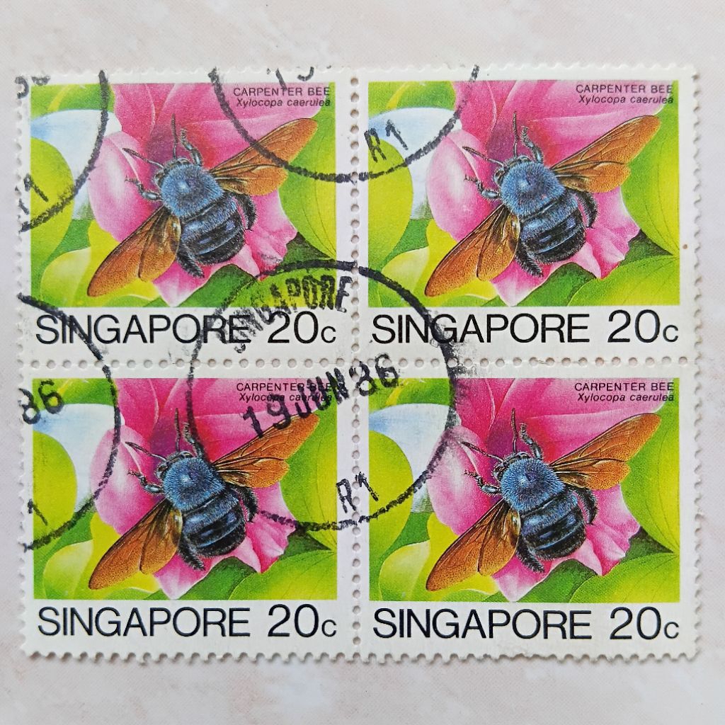 

Prangko Perangko Singapore Singapura Seri Insect 1988 Blok 4 - YN2437
